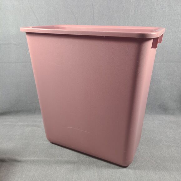 Rubbermaid Other - Vintage Rubbermaid Pink Plastic Rectangular Kitchen Wastebasket Trashcan #2845